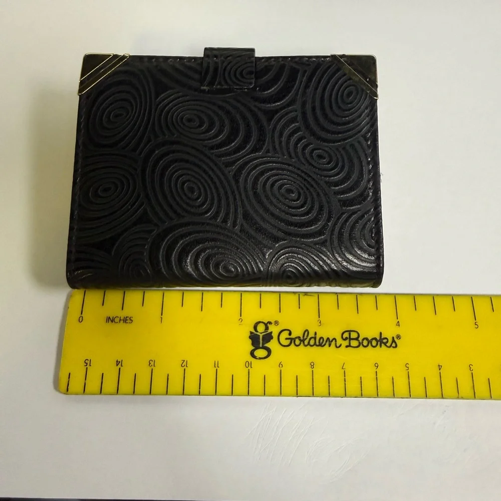 Vintage Gigliodoro Black Leather Home Office Planner - Picture 7 of 8